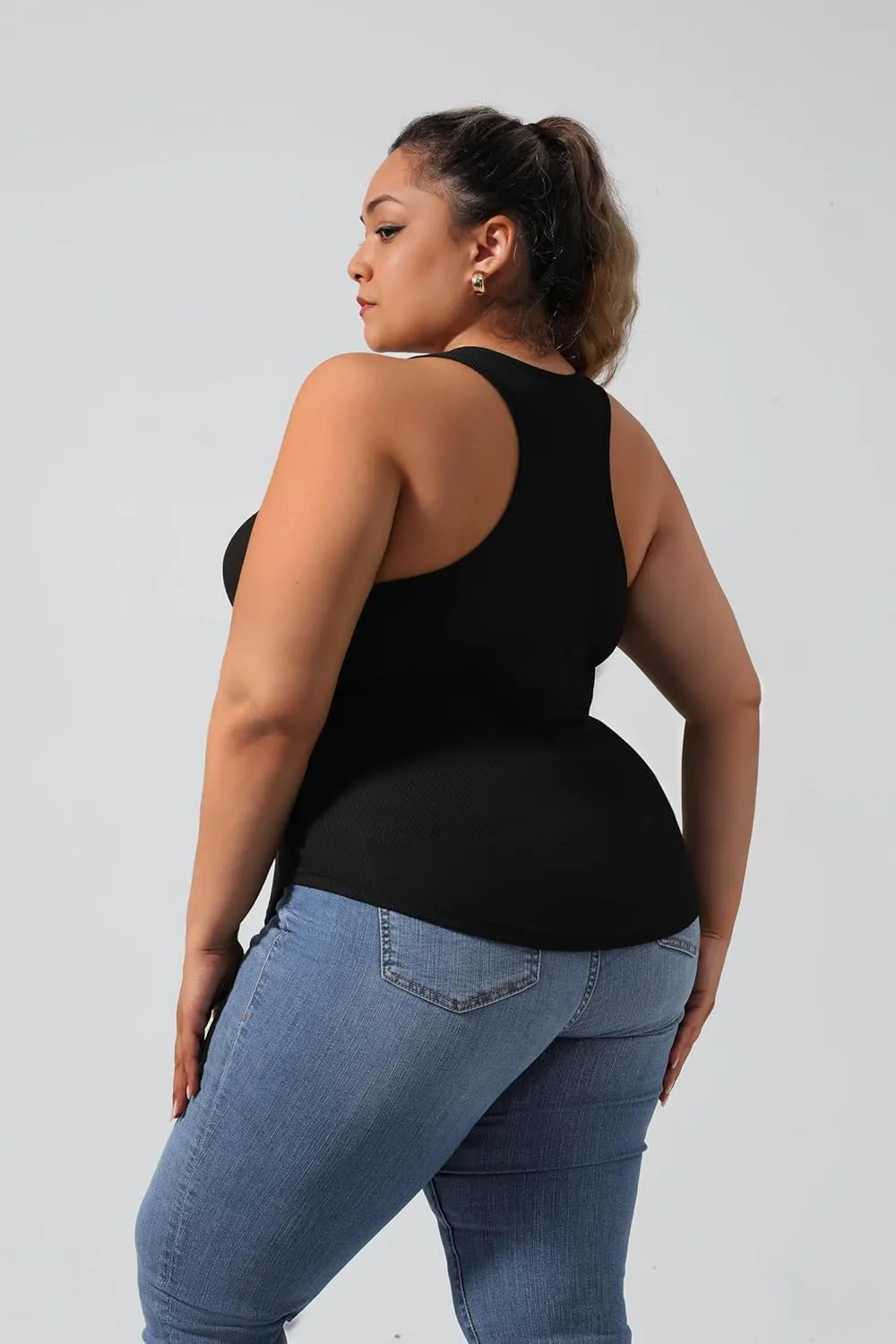 3-Pack Plus Size Women's Casual Sports Tank Top,Breathable and Soft, for Sports and Daily Life Wear,Yoga