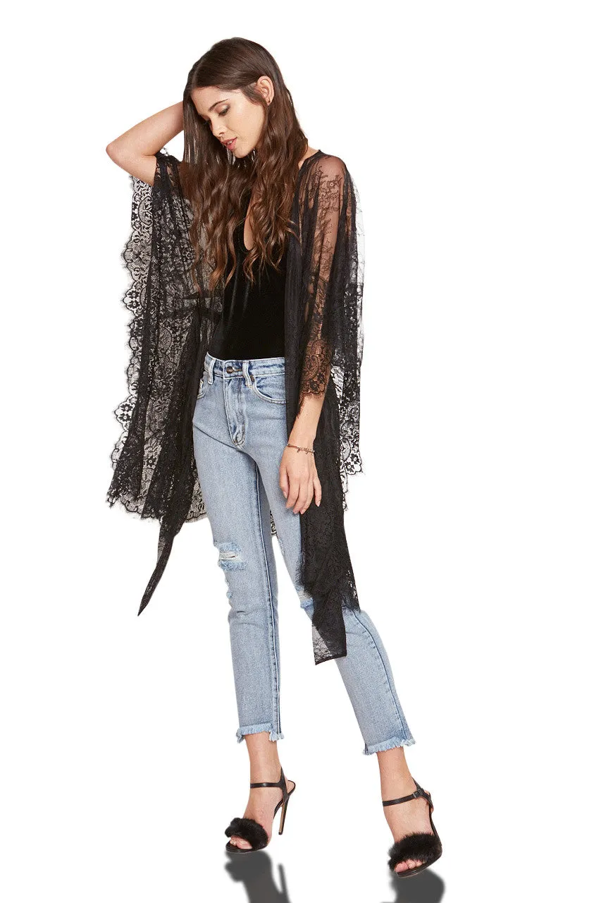 ADELINE LACE ROBE