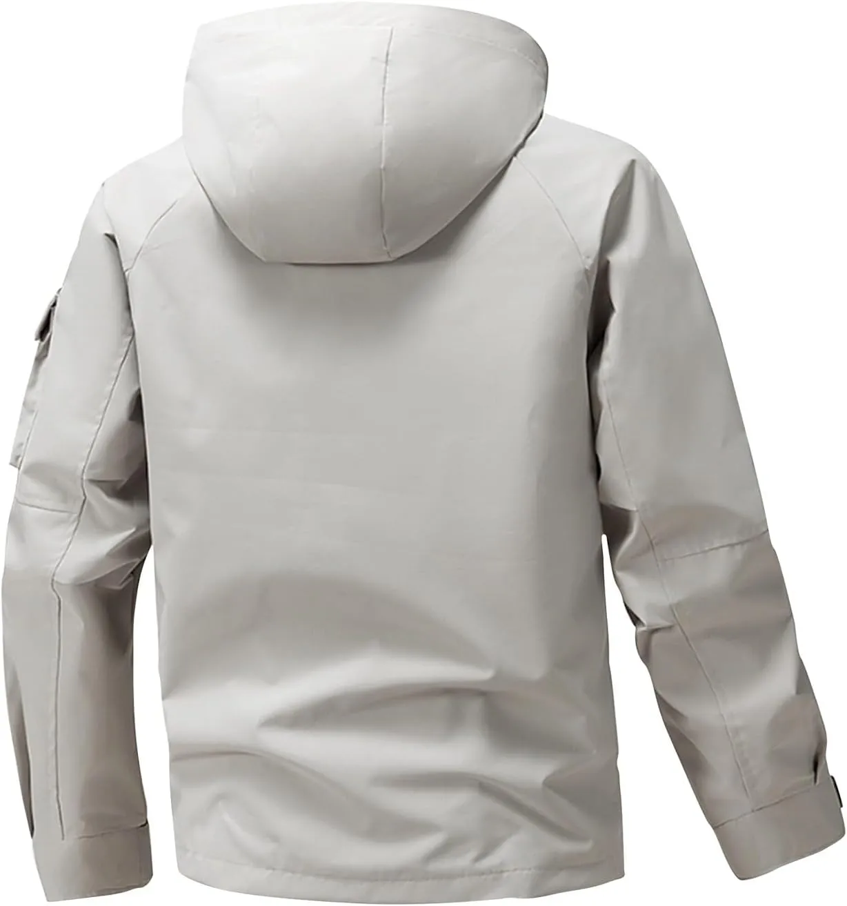 ADHOWBEW Wind Breaker Jackets Mens Outerwear Sun Protection Waterproof Hooded Lightweight Windbreaker, Coat