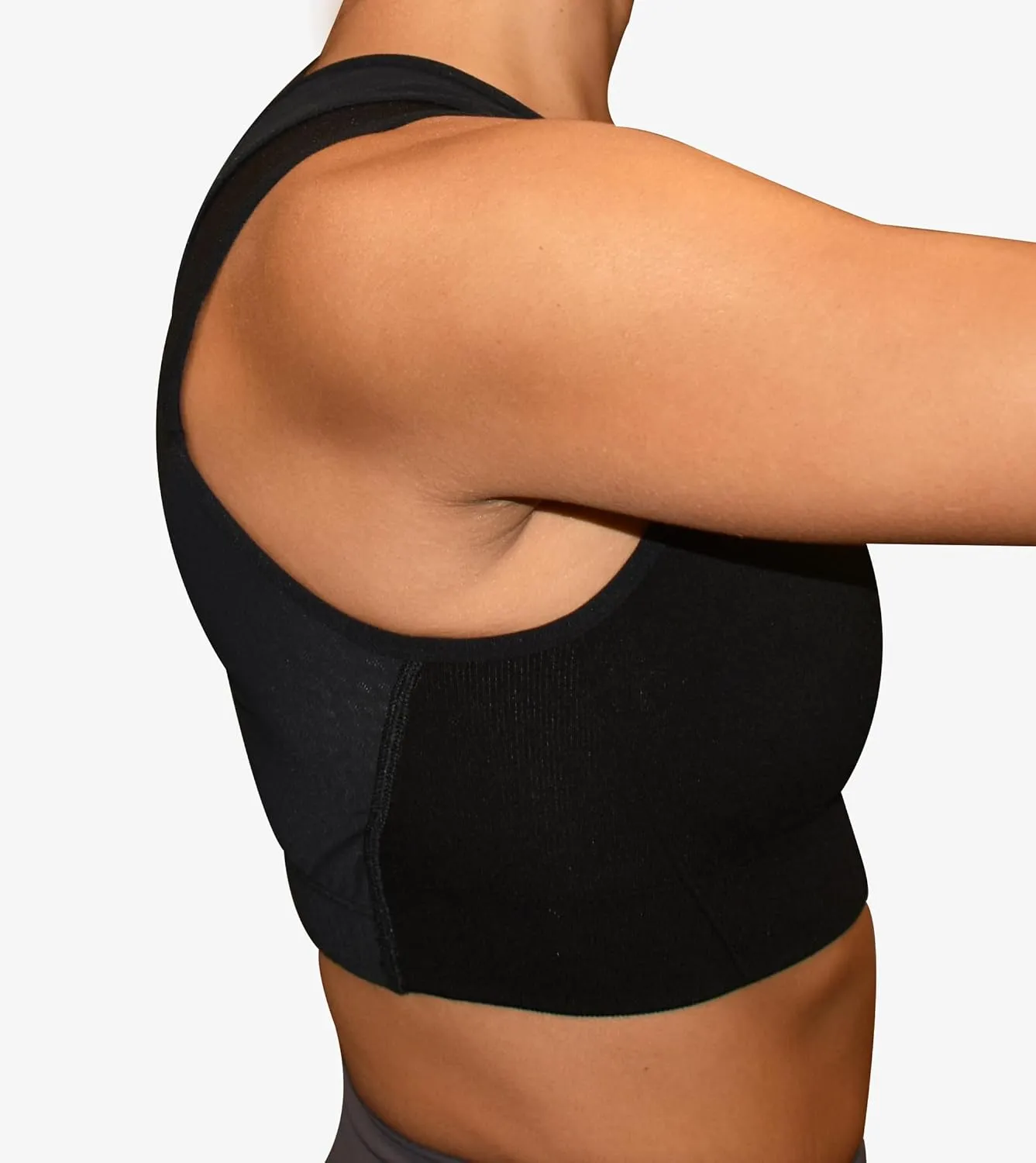 ALIGNMED AlignMe Pullover Posture Sports Bra - Corrective Support for Improved Posture and Comfortable Wear