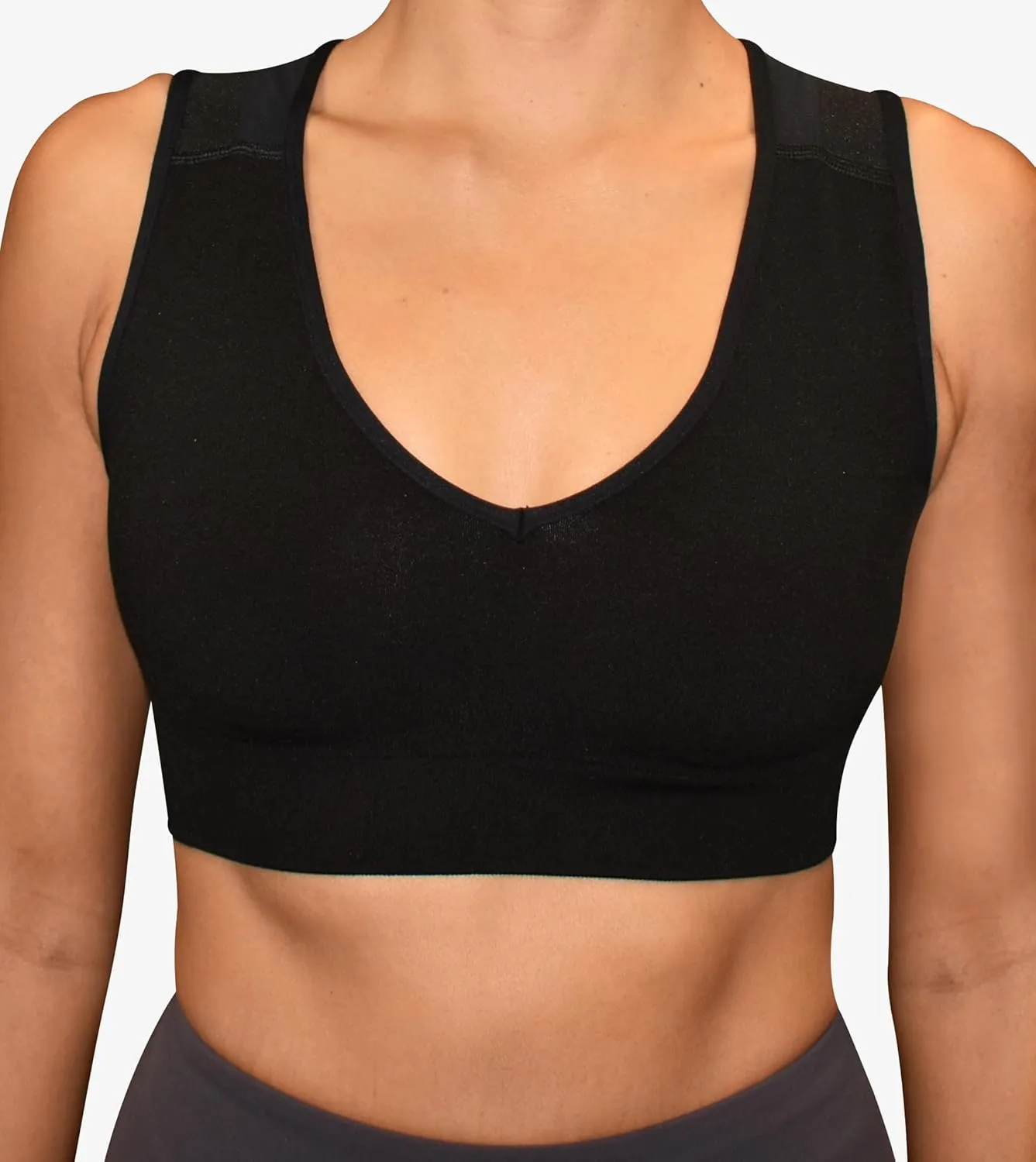 ALIGNMED AlignMe Pullover Posture Sports Bra - Corrective Support for Improved Posture and Comfortable Wear