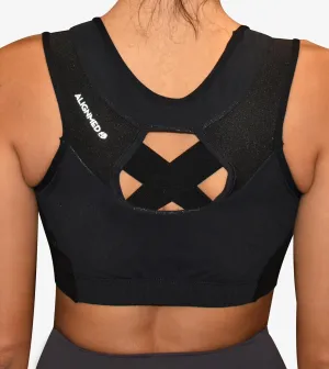 ALIGNMED AlignMe Pullover Posture Sports Bra - Corrective Support for Improved Posture and Comfortable Wear