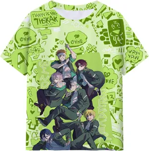 Anime Wind Breaker T-Shirt Tops Tee Short Sleeve Costume Cosplay