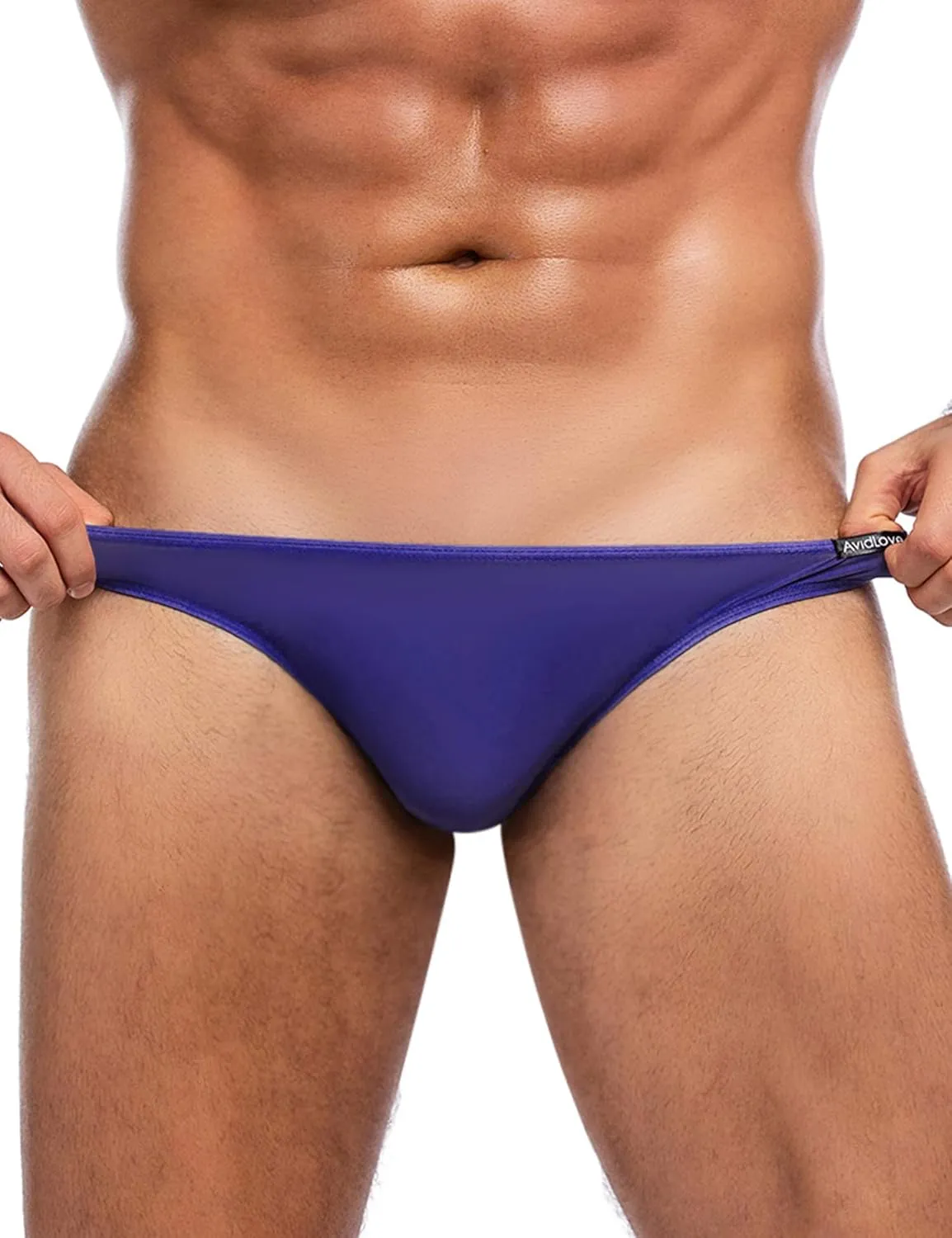 Avidlove Underwear Men's 4 Pack Classic Low Rise Stretchy Hip Briefs Bikini