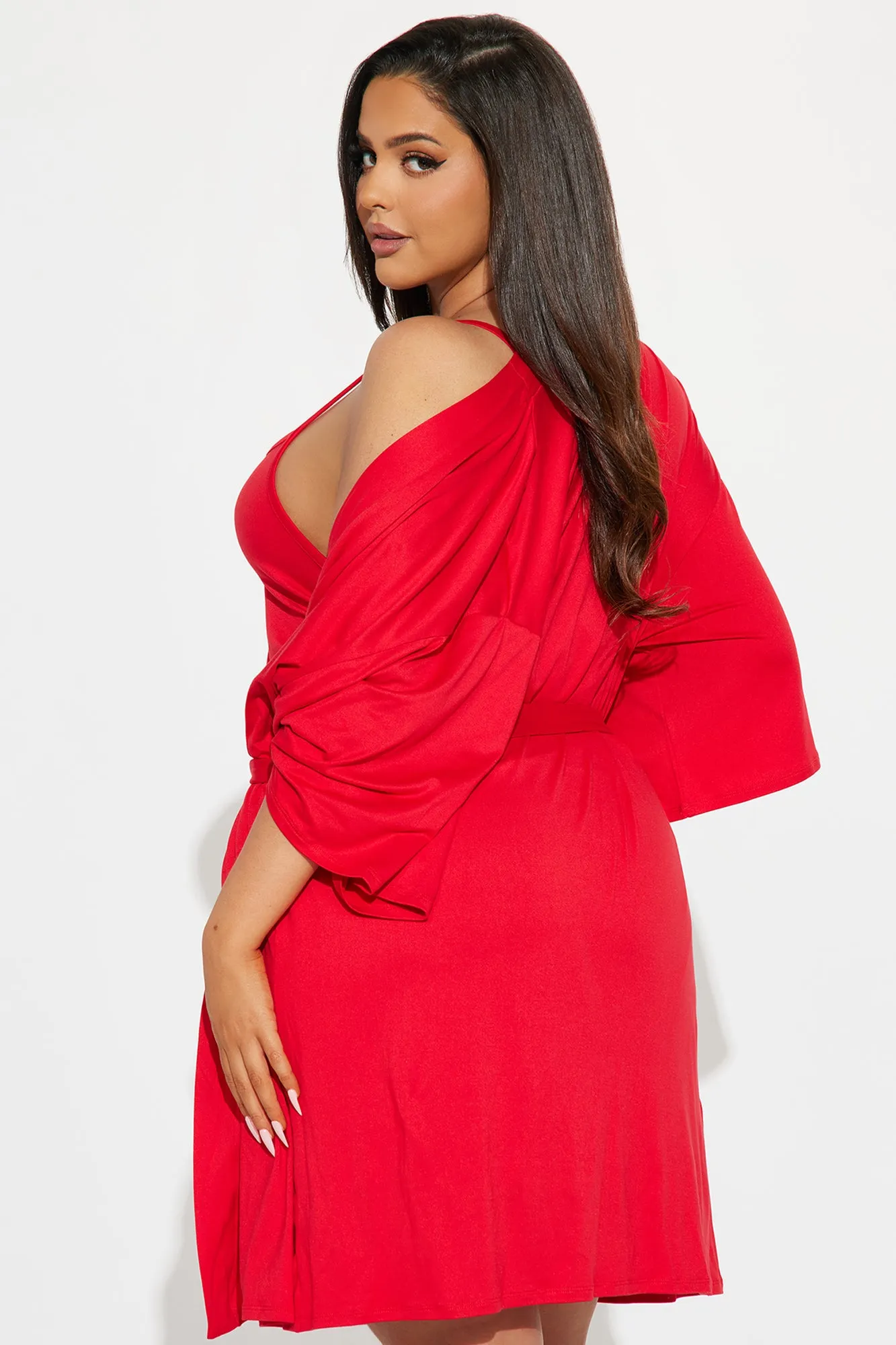 Bad Bitch PJ Robe Set - Red