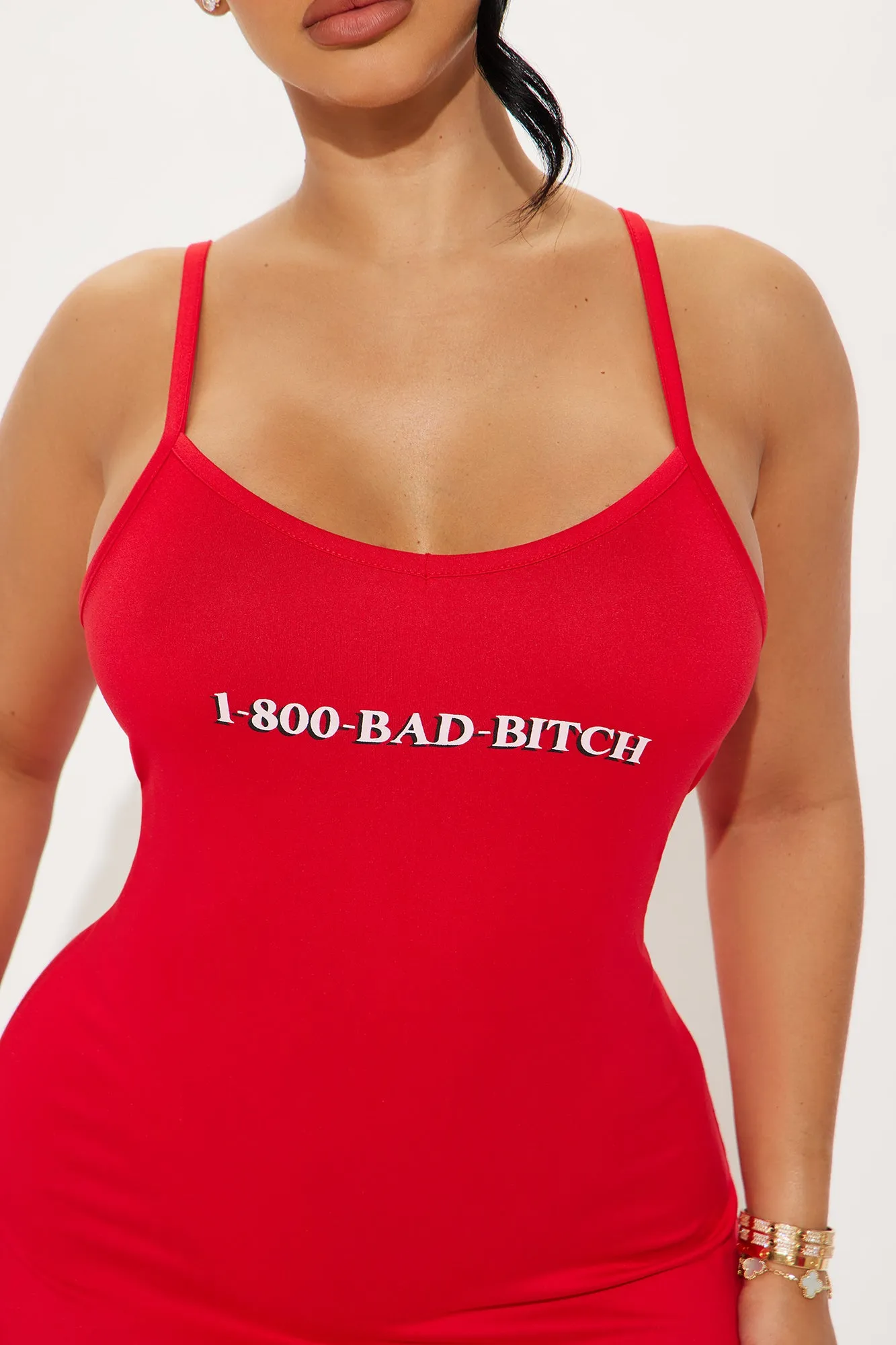 Bad Bitch PJ Robe Set - Red