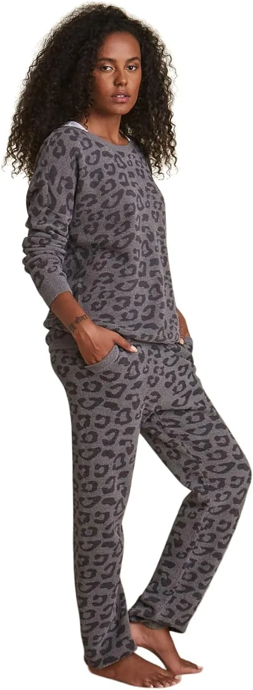 Barefoot Dreams CozyChic Ultra Lite Barefoot in The Wild Track Pants for Women, Luxury Loungewear, Gym Track Bottoms