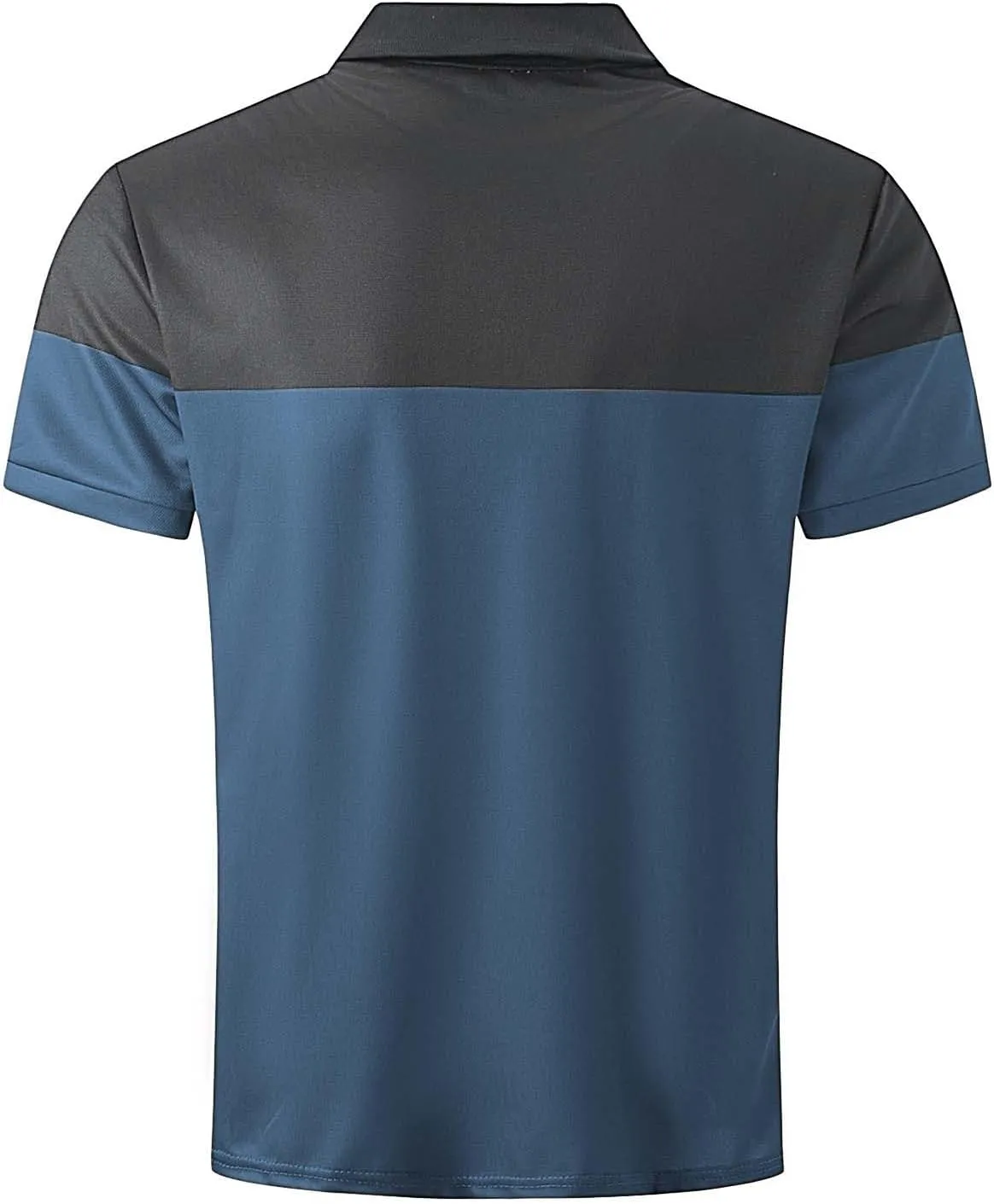 Big and Tall Striped Athletic Collared Shirt for Men Outdoor Casual Short Sleeve Fashion Splicing Tennis Polos Shirts
