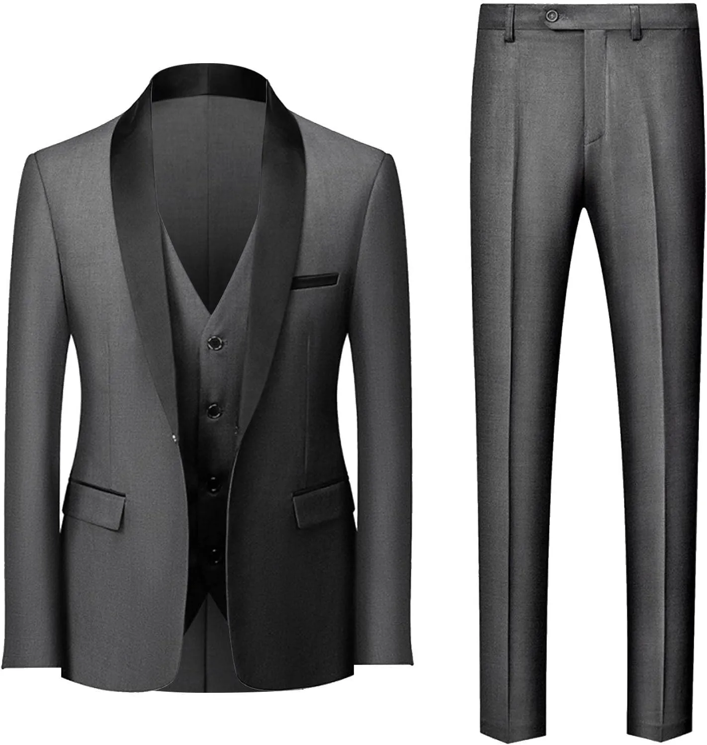 Black Suit Day Printing Fashion Casual Dress Up Suit Jacket Vest Pants Three Suit Mens Formal Suit Black Suit Jacket