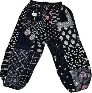 Bohemian Patchwork Harem Pant, Yoga Pants, Beach wear Pants, Casual Yoga Pants, Summer Gypsy Pants.