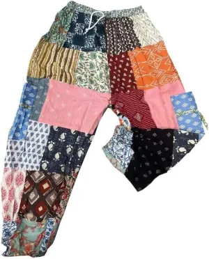 Bohemian Patchwork Harem Pant, Yoga Pants, Beach wear Pants, Casual Yoga Pants, Summer Gypsy Pants.