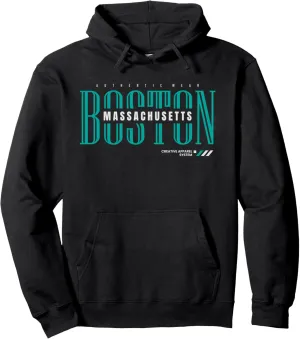 Boston Casual Denim Wear Pullover Hoodie