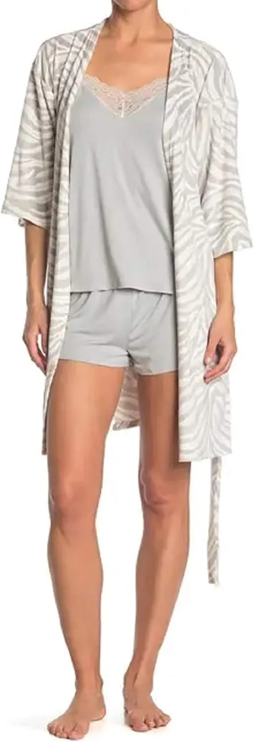 Cami & Shorts & Robe Pajama Set