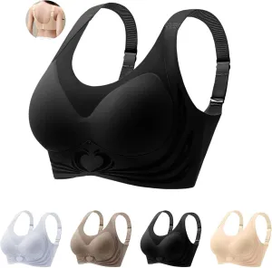 Caralush Bra Lushfitting Powerful Push-up Seamless Bra Smoothing No Underwire Anti Sagging Super Gather Bras Old Woman