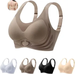 Caralush Bra Lushfitting Powerful Push-up Seamless Bra Smoothing No Underwire Anti Sagging Super Gather Bras Old Woman