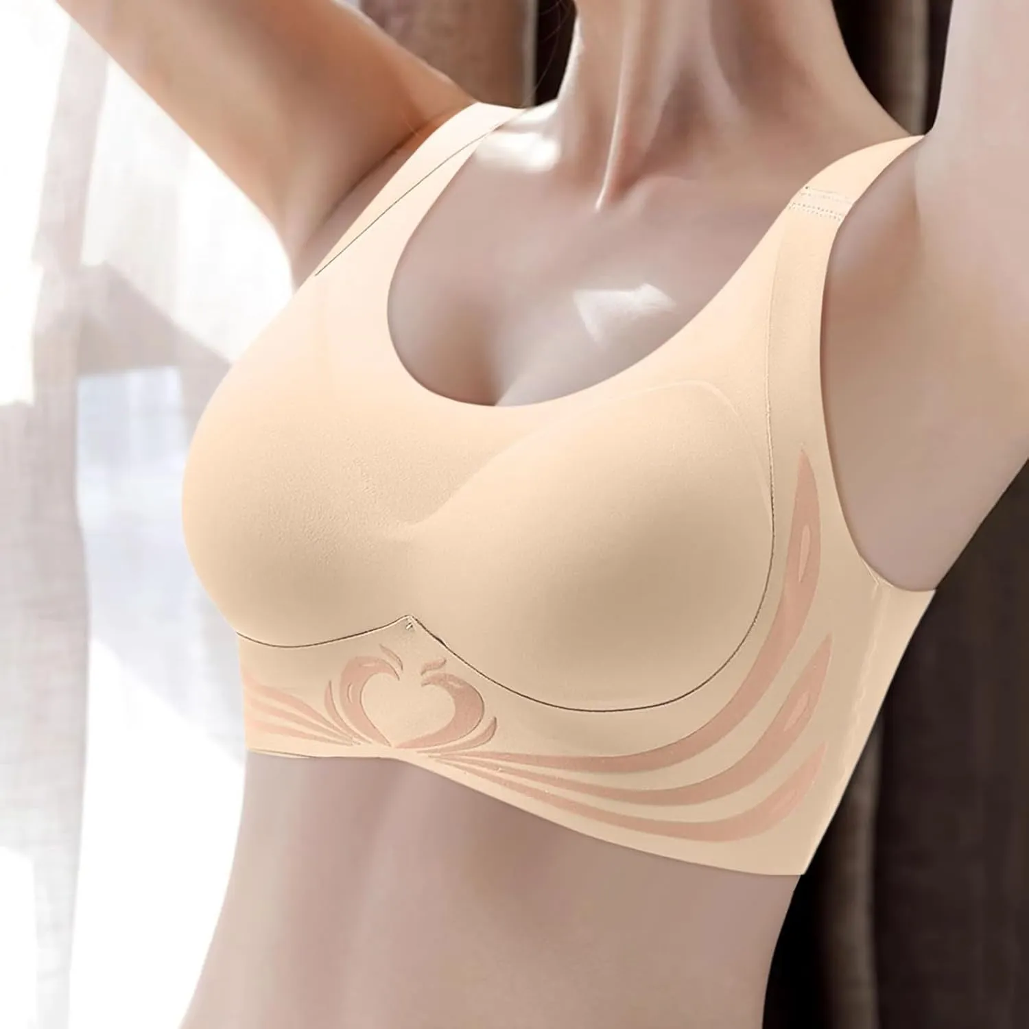 Caralush Bra Lushfitting Powerful Push-up Seamless Bra Smoothing No Underwire Anti Sagging Super Gather Bras Old Woman