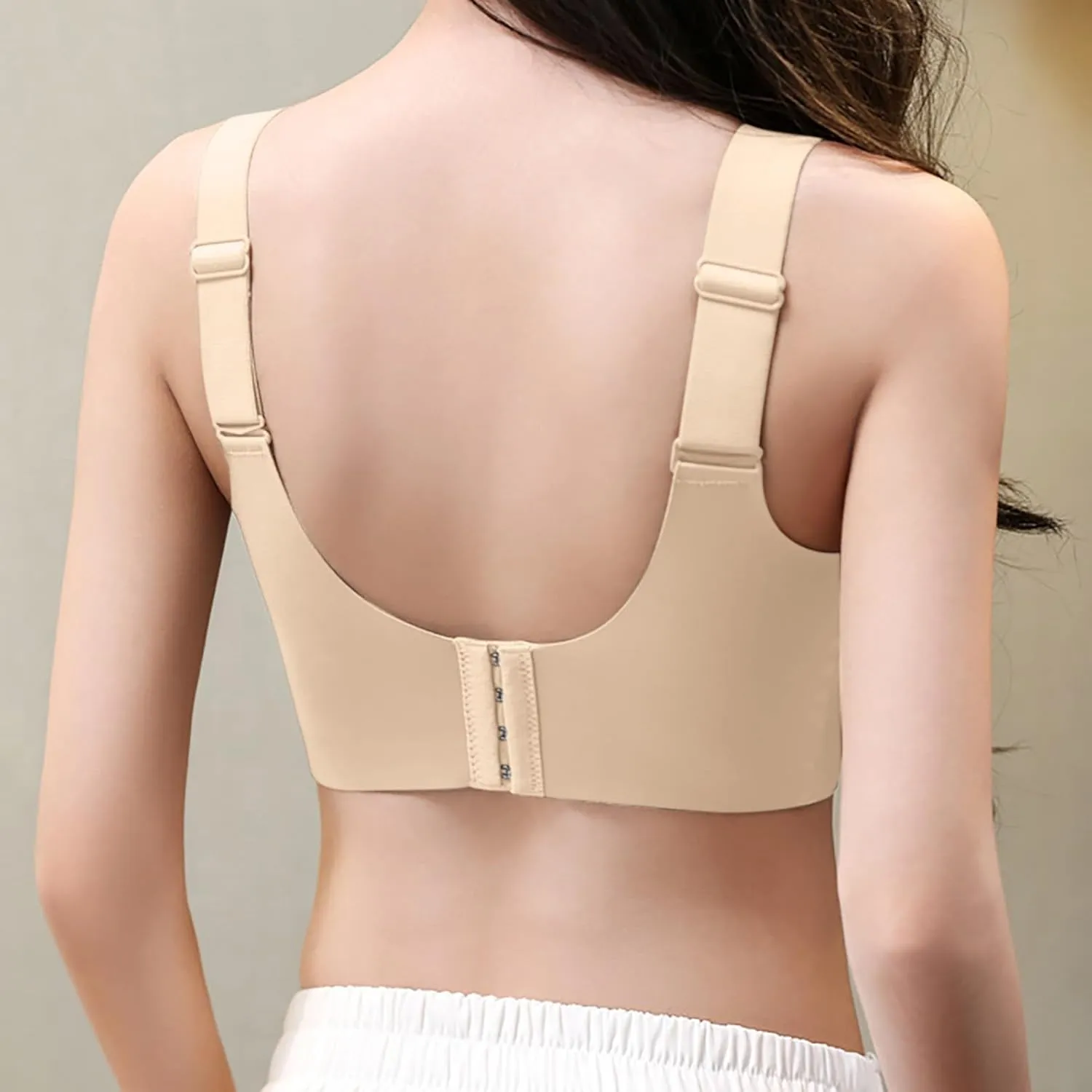 Caralush Bra Lushfitting Powerful Push-up Seamless Bra Smoothing No Underwire Anti Sagging Super Gather Bras Old Woman