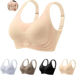 Caralush Bra Lushfitting Powerful Push-up Seamless Bra Smoothing No Underwire Anti Sagging Super Gather Bras Old Woman
