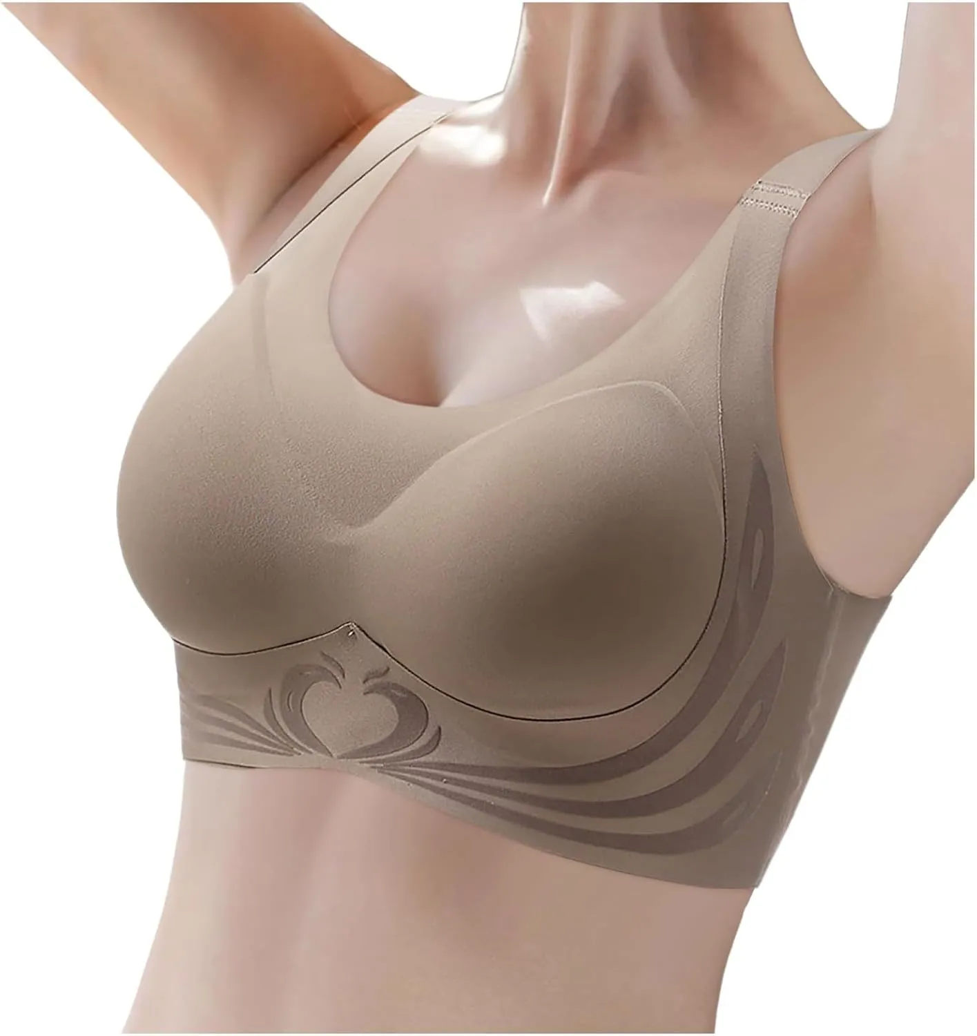 Caralush Bra Lushfitting Powerful Push-up Seamless Bra Smoothing No Underwire Anti Sagging Super Gather Bras Old Woman