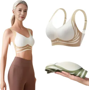 Caralush Bra Lushfitting Powerful Push-up Seamless Bra Smoothing No Underwire Anti Sagging Super Gather Bras Old Woman