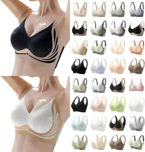 Caralush Bra Wmstylist Lushfitting Comfort Powerful Push-Up Camixs Bra Seamless Wireless Anti-Sagging Bralettes