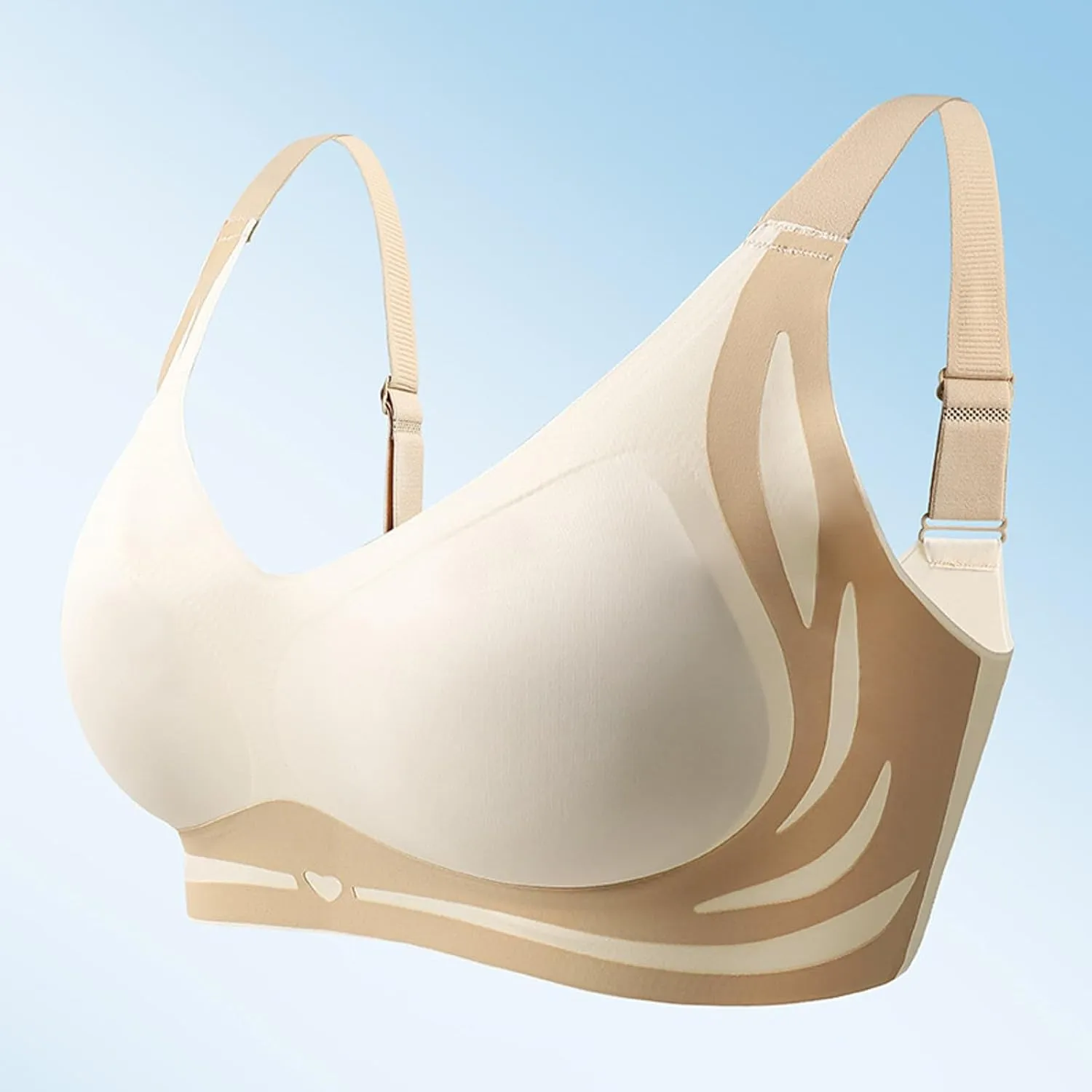 Caralush Pushup Bra, Lifting Bras for Sagging Breasts Super Gather Bra Wireless Push-Up Bra for Women Everyday