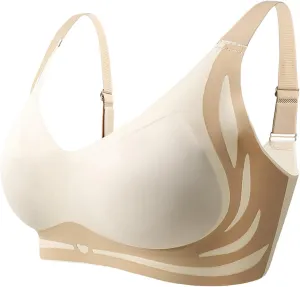 Caralush Pushup Bra, Lifting Bras for Sagging Breasts Super Gather Bra Wireless Push-Up Bra for Women Everyday