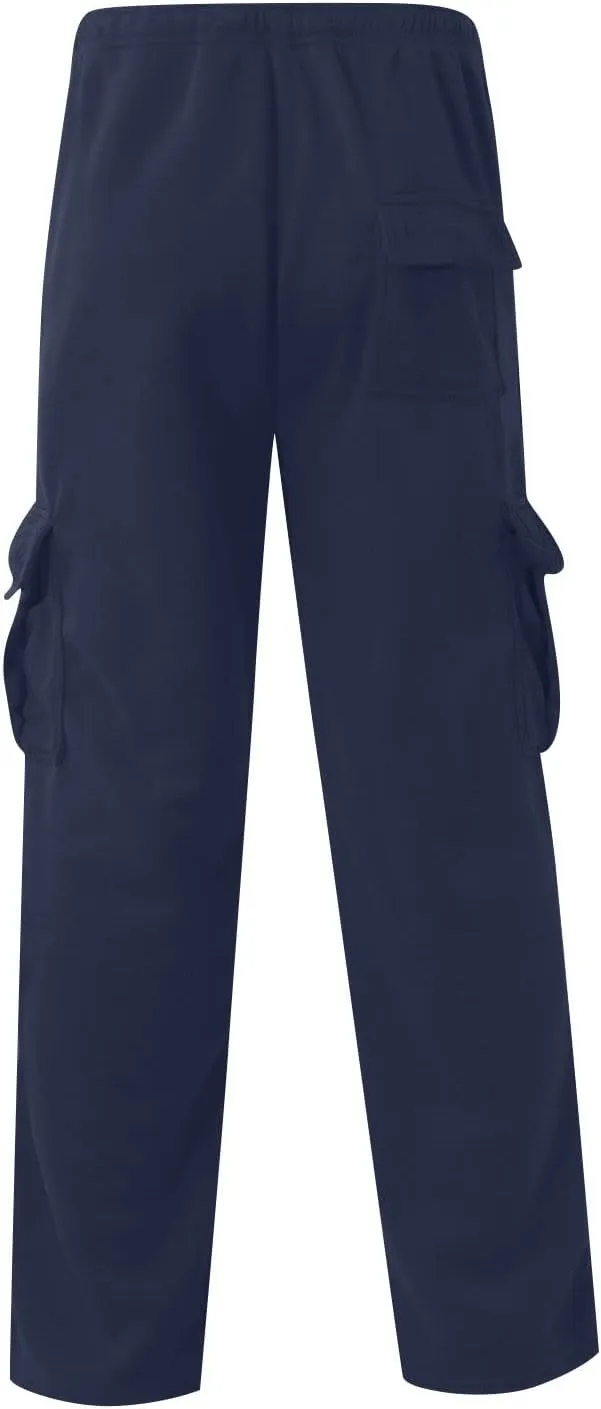 Cargo Pants for Men Baggy Cargo Pants Relaxed Fit Casual Pants Drawstring Trousers Pants with Pockets
