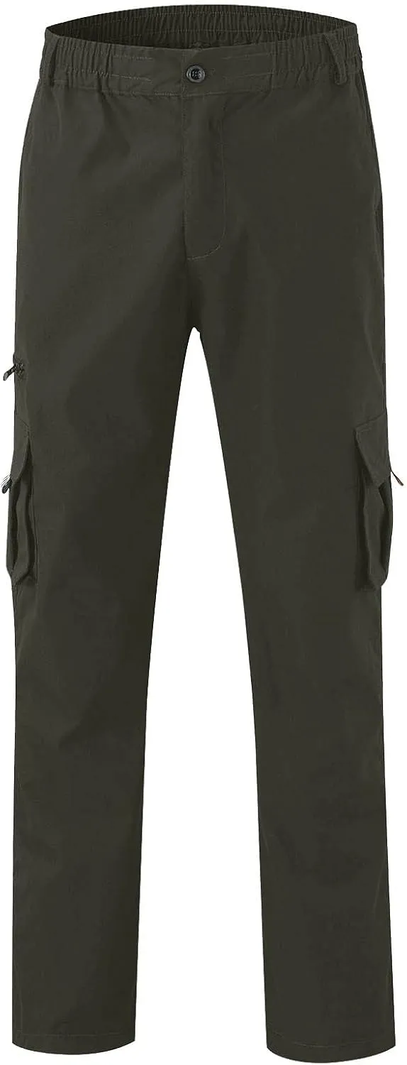 Cargo Pants for Men BaggyCargo Pants Baggy Pants Stretch Elastic Waist Fashion Trousers with Pockets