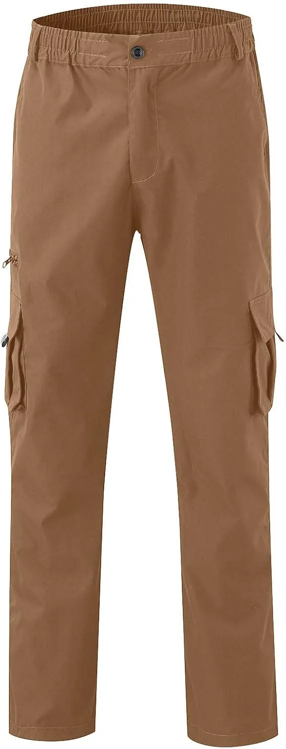 Cargo Pants for Men BaggyMultiple Pockets Running Pants TallElastic Waist Cargos Pants Casual Trousers