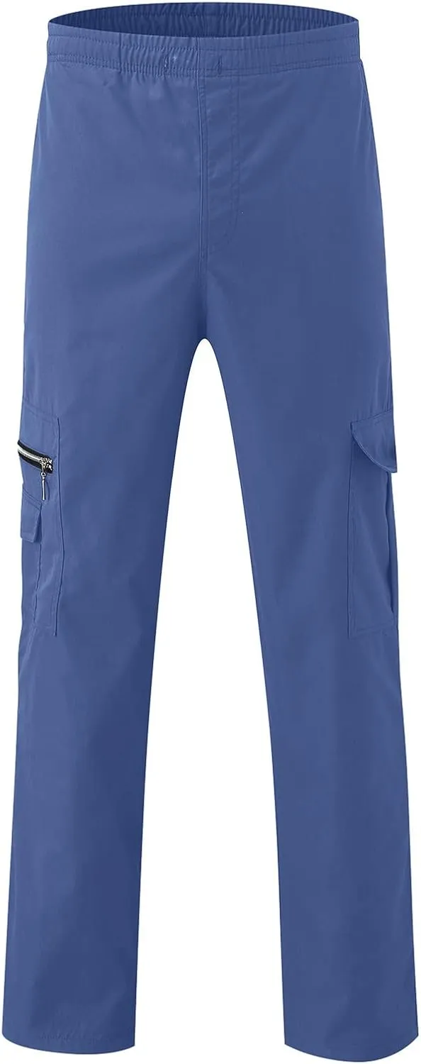 Cargo Pants for Men BaggyMultiple Pockets Running Pants TallElastic Waist Cargos Pants Casual Trousers