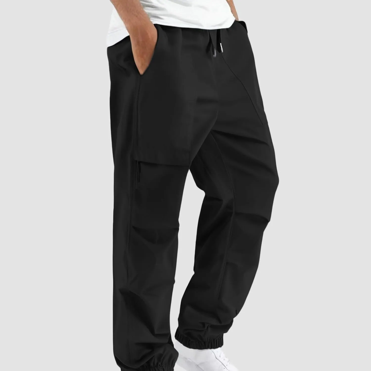 Cargo Pants for Men Big and Tall Vintage Parachuted Sweatpants Lightweight Outdoor Loose Casual Hiking Joggers with Pockets
