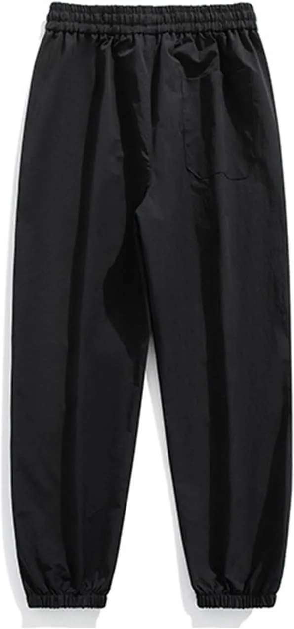 Cargo Pants for Men Big and Tall Vintage Parachuted Sweatpants Lightweight Outdoor Loose Casual Hiking Joggers with Pockets