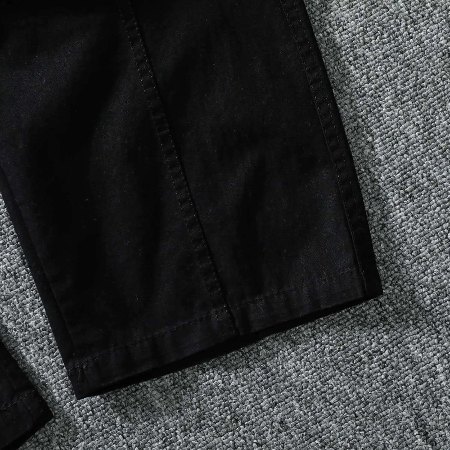 Cargo Pants for Men Cotton Loose Relaxed Fit Buckle Zip Hiking Ripstop Multipocket Mountaining Workout Retro Trousers