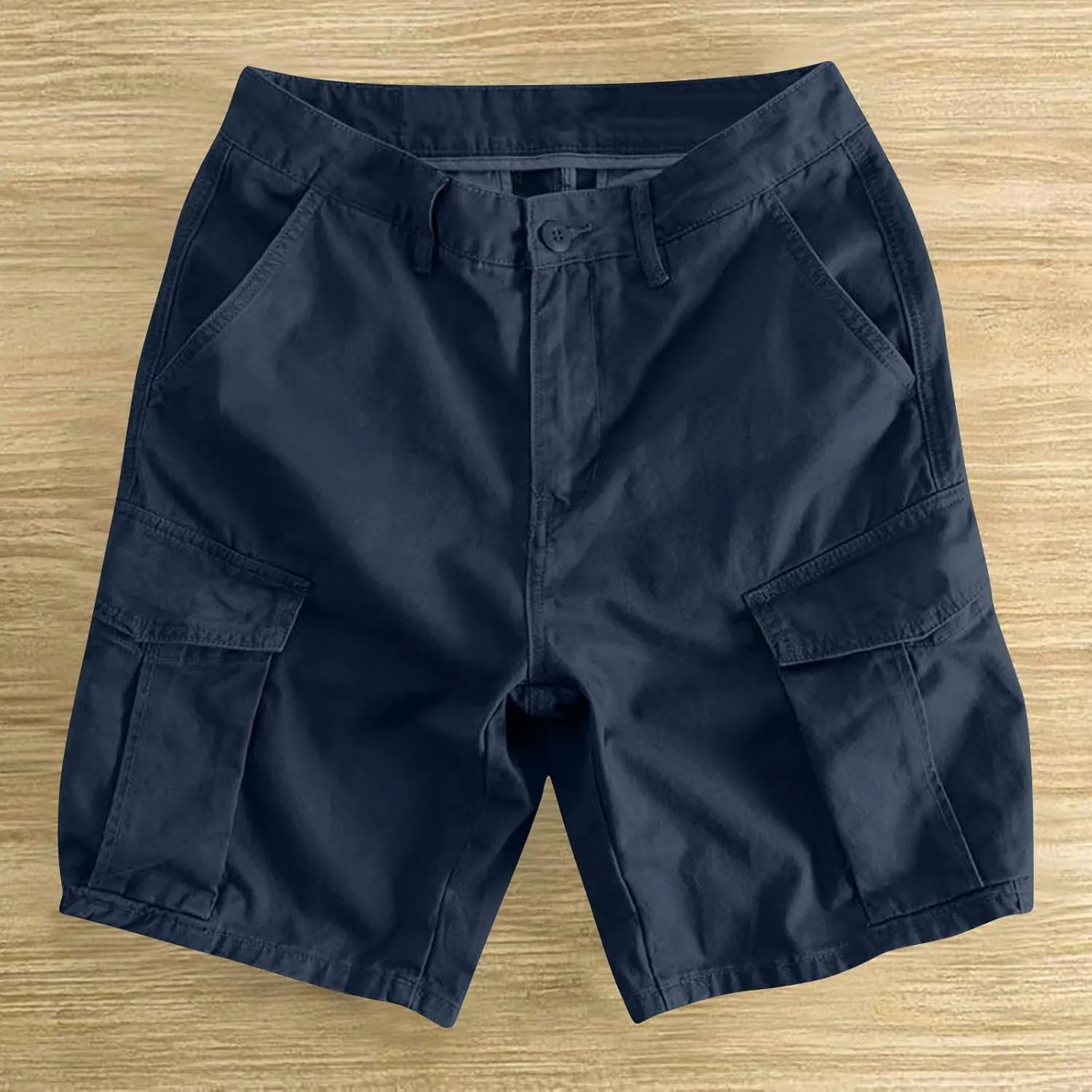 Cargo Shorts for Men 5 Inch Relaxed Fit Button-Fly Quick Dry Stretch Lightweight Tactical Wear Hiking with Multi Pockets