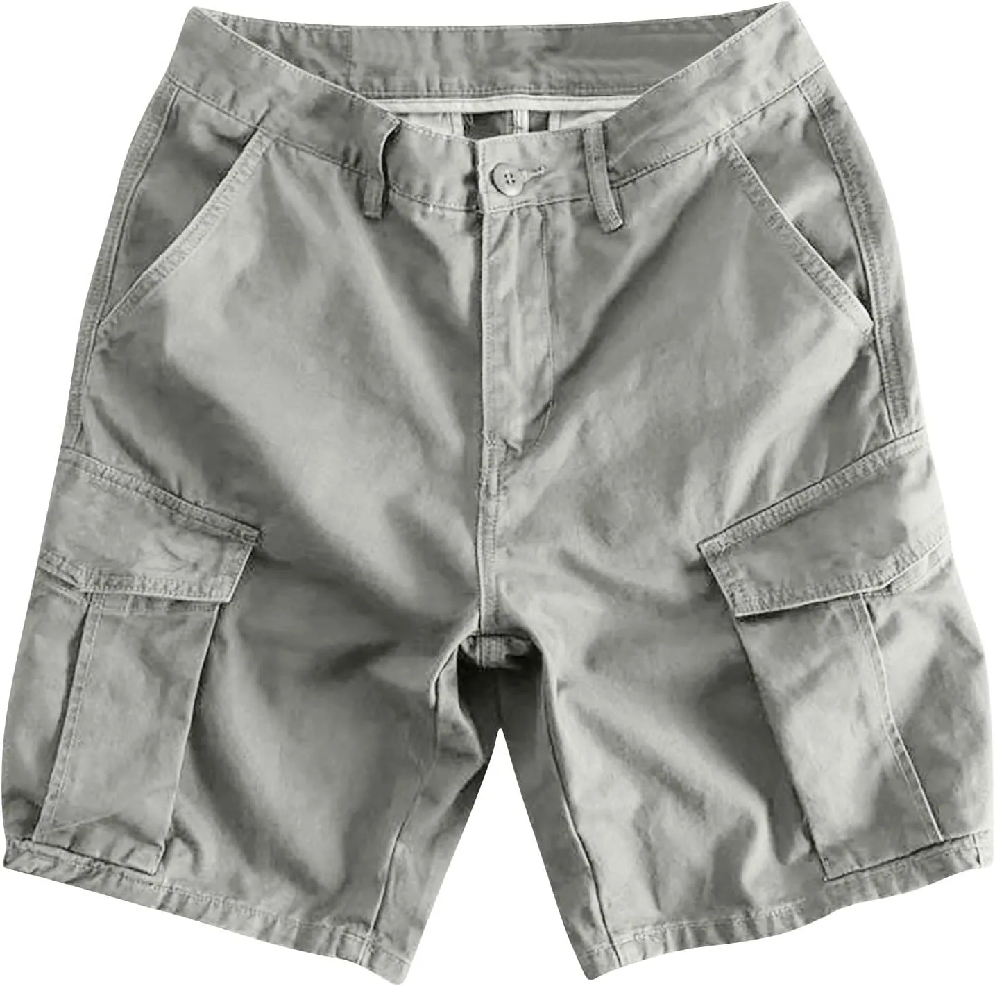 Cargo Shorts for Men 5 Inch Relaxed Fit Button-Fly Quick Dry Stretch Lightweight Tactical Wear Hiking with Multi Pockets