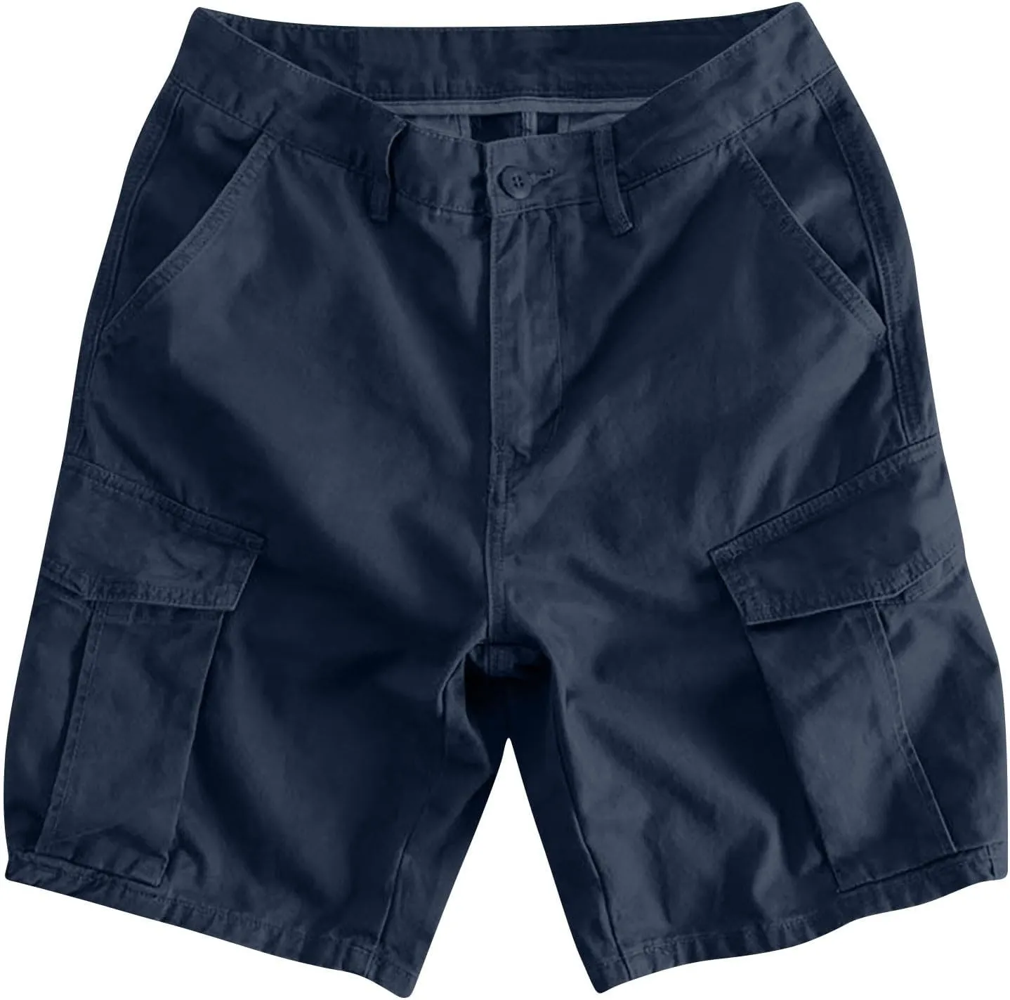 Cargo Shorts for Men 5 Inch Relaxed Fit Button-Fly Quick Dry Stretch Lightweight Tactical Wear Hiking with Multi Pockets