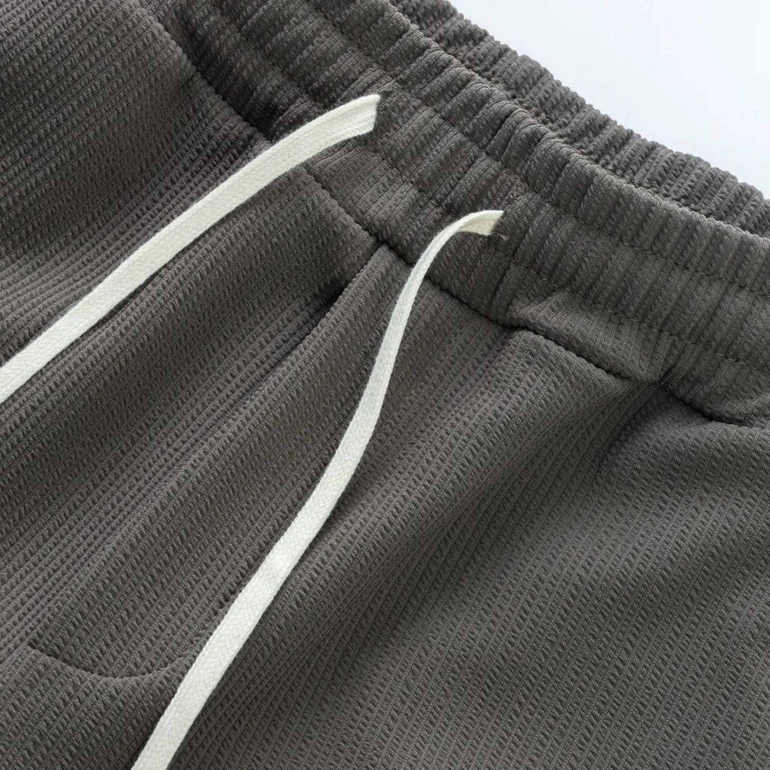 Cargo Shorts for Men Knee Length Lightweight Stretch Chino Short Pants Hiking Fishing Gym Gear Casual Elastic Waistband