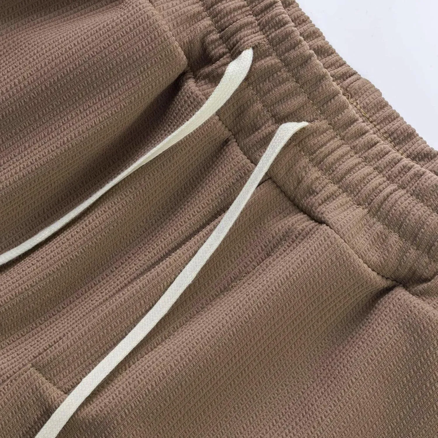 Cargo Shorts for Men Knee Length Lightweight Stretch Chino Short Pants Hiking Fishing Gym Gear Casual Elastic Waistband