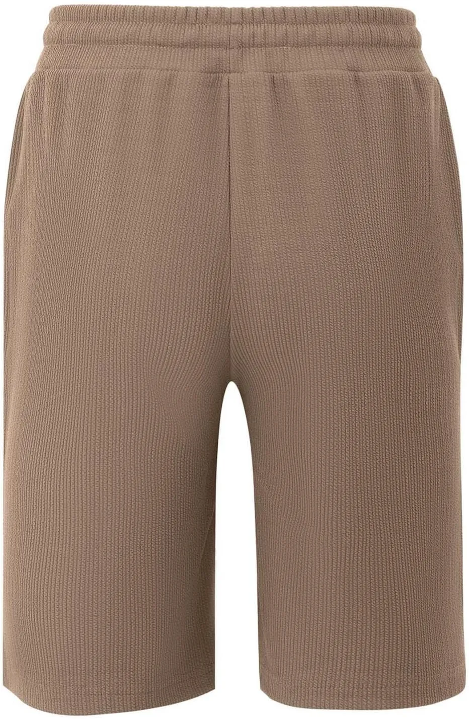 Cargo Shorts for Men Knee Length Lightweight Stretch Chino Short Pants Hiking Fishing Gym Gear Casual Elastic Waistband