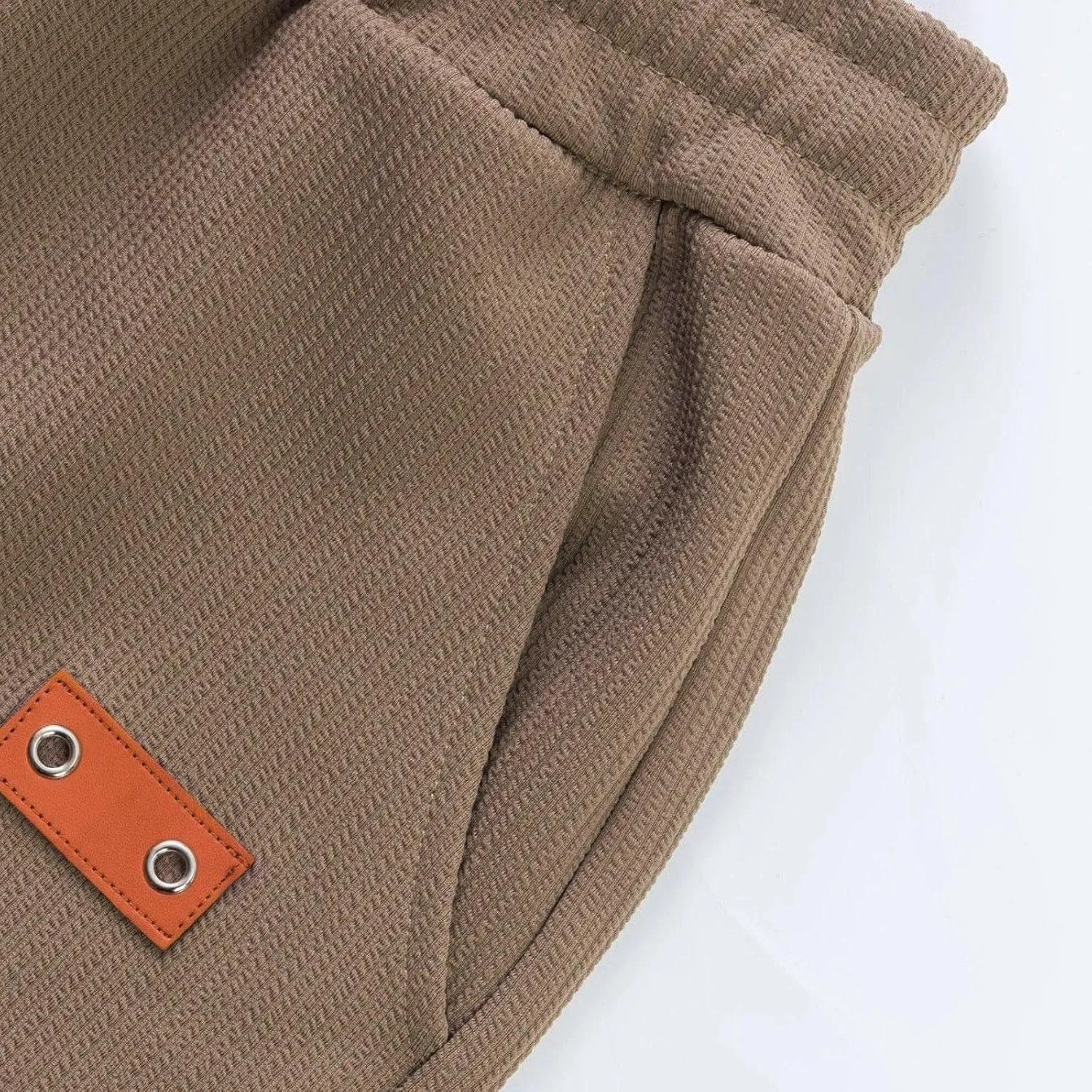 Cargo Shorts for Men Knee Length Lightweight Stretch Chino Short Pants Hiking Fishing Gym Gear Casual Elastic Waistband