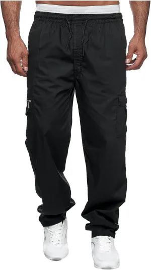 Cargos Pants MenBaggy Cargo PantsBig and Tall Cargo Pants Elastic WaistTrousers with Pockets