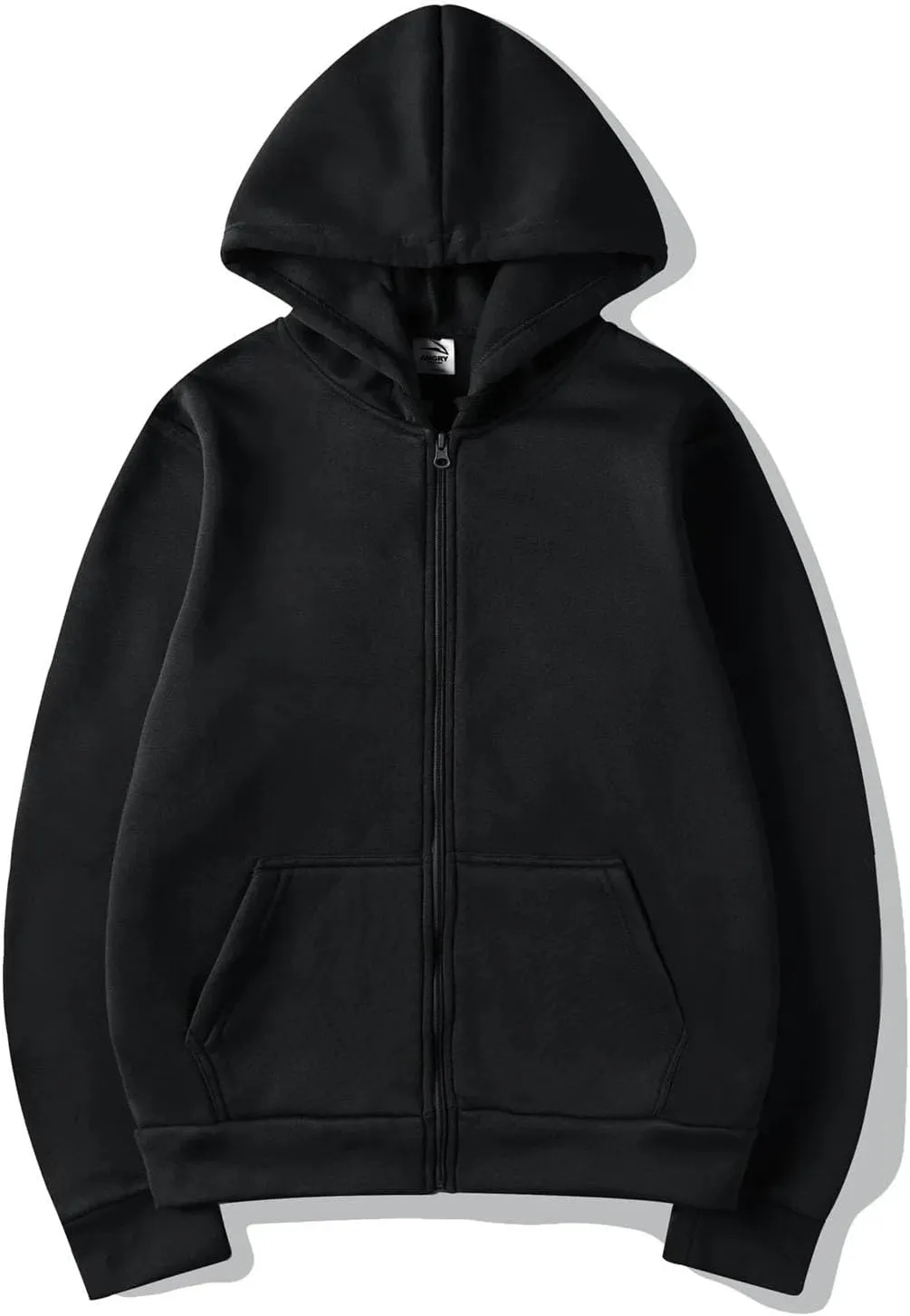 Casual Black Zipper Hoodie Hip Hop Street Wear Sweatshirts Skateboard Men Hoodies