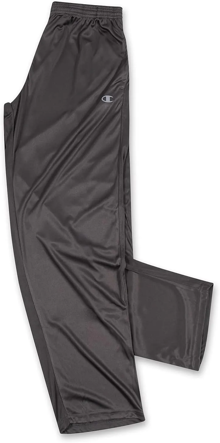 Champion Big and Tall Open Bottom Track Pants ?C Lightweight Powertrain Track Pants for Men