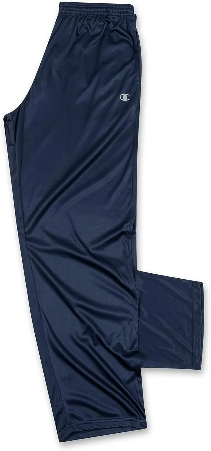 Champion Big and Tall Open Bottom Track Pants ?C Lightweight Powertrain Track Pants for Men
