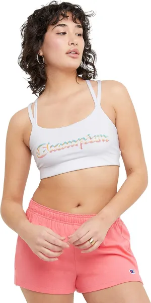 Champion Women's Authentic Racerback Sports Bra with Moderate Support, Moisture-Wicking Athletic Sports Bra, Best Sports Bra