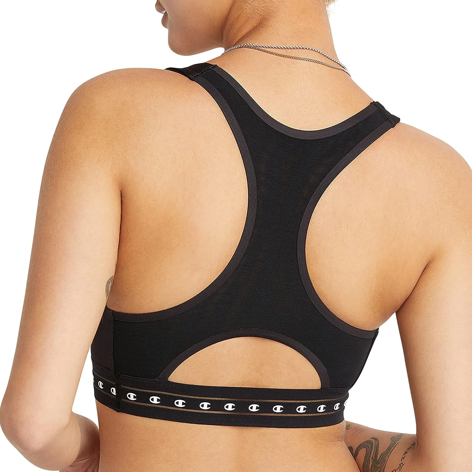 Champion Women's Sports Bra, Absolute, Moisture Wicking Bra, Moderate Support Sports Bra
