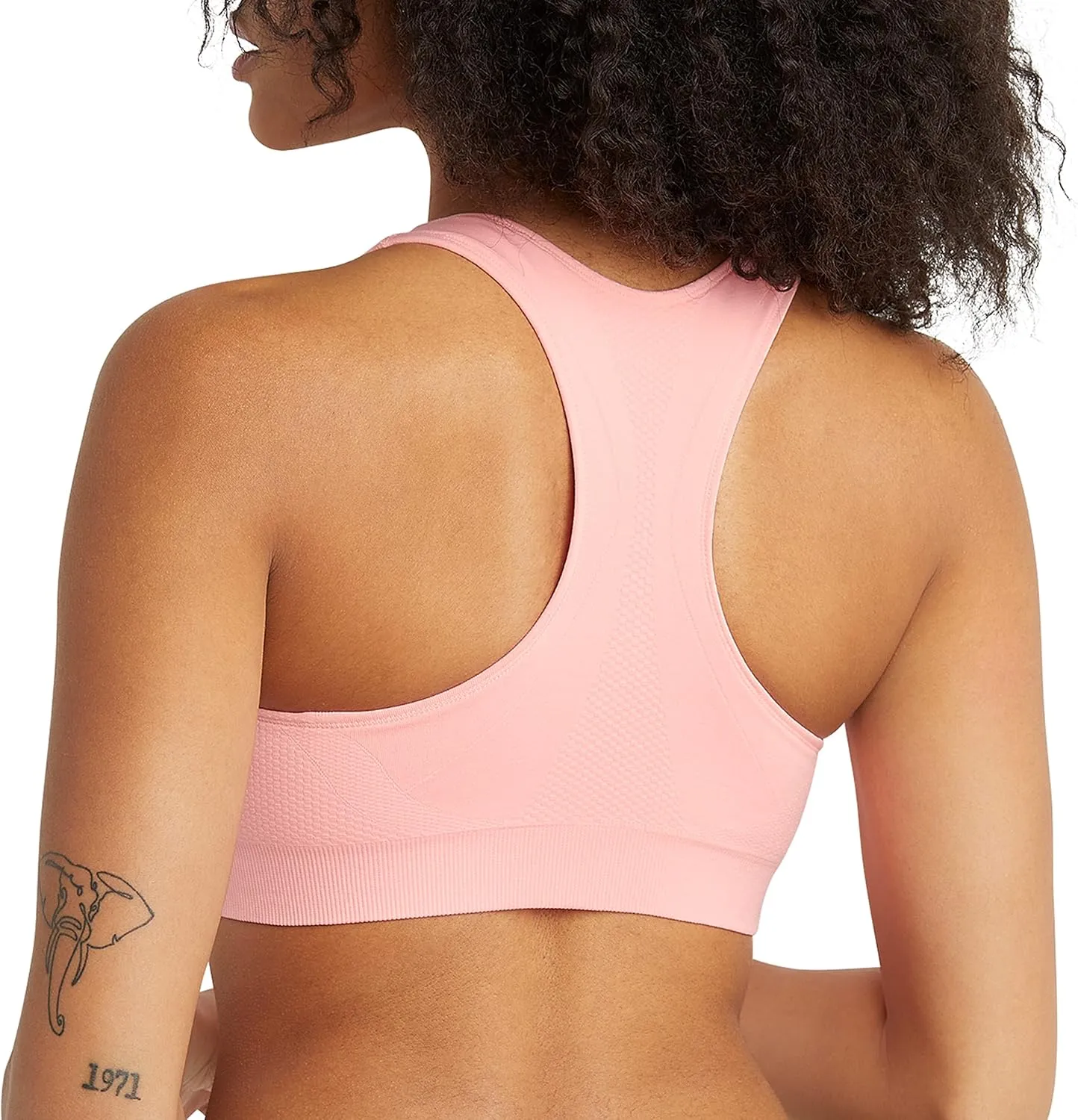 Champion Women's Sports Bra, Infinity Racerback, Moderate Support, Seamless Sports Bra for Women