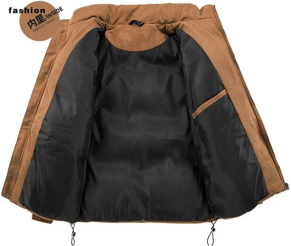 Cotton-Padded Men's Winter Couple Cotton-Padded Coat Coat Thickened Cotton-Padded Jacket Down Jacket(2XL)