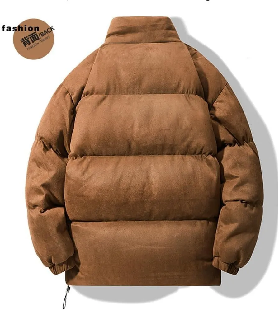 Cotton-Padded Men's Winter Couple Cotton-Padded Coat Coat Thickened Cotton-Padded Jacket Down Jacket(2XL)